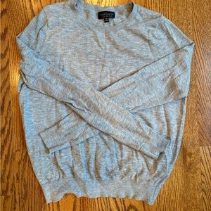 Topshop Women’s Light Gray Crewneck Sweater